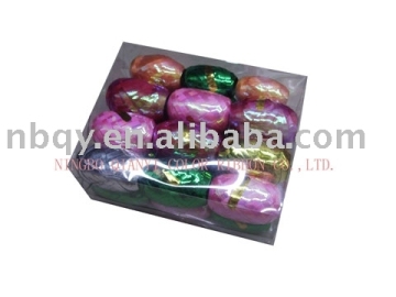 iridscent curling ribbon egg