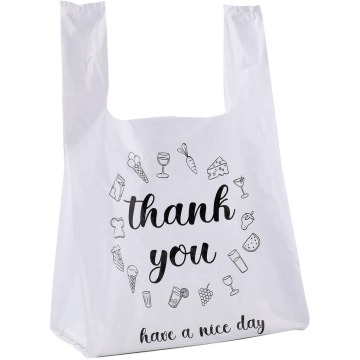 Reusable Plastic Grocery T Shirt Shopping Carrier Bags Bulk