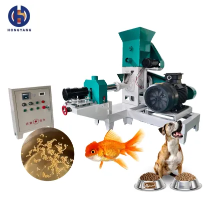 Liyang HY Automatic Floating/Sinking Fish Feed Extruder Pellet Machinery 100-500KG/H