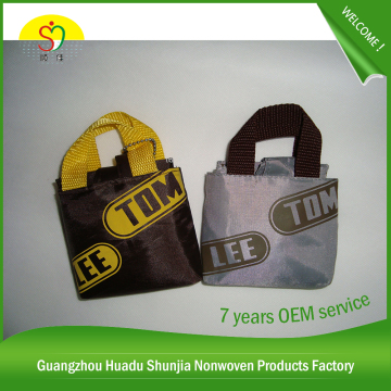 Promotional Eco Reusable Recycled Nylon Polyester Folding 190T Nylon Bag