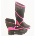 Custom Neopren modische Sicherheitsregenstiefel mit Blume