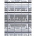 Modernes Aluminium exponierte Rahmenvorhang Wanddesign