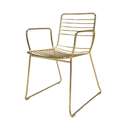 Gold Stackabale Wire Chair