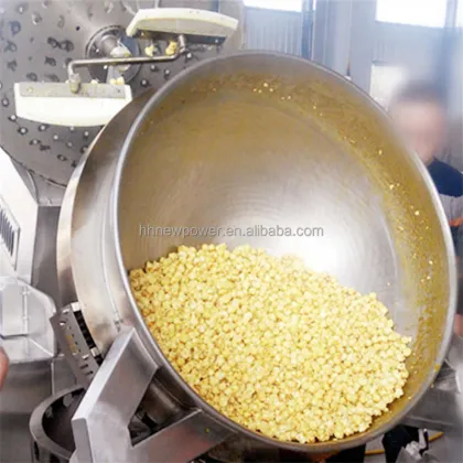 Fully Automatic Caramel Sweet Popcorn Making Machines for Snack Production Line