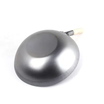 Restaurant Cooking 14 inch Wok Carbon Steel Wok flat Bottom Wok