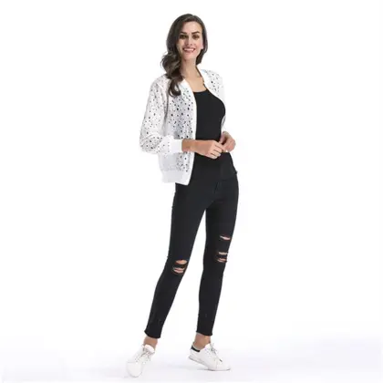 Ladies Thin Hollow Lace Jacket