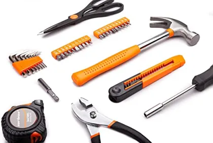 Factory Direct General Household Tool Set with Plastic Storage Box - Emergency Tools Included