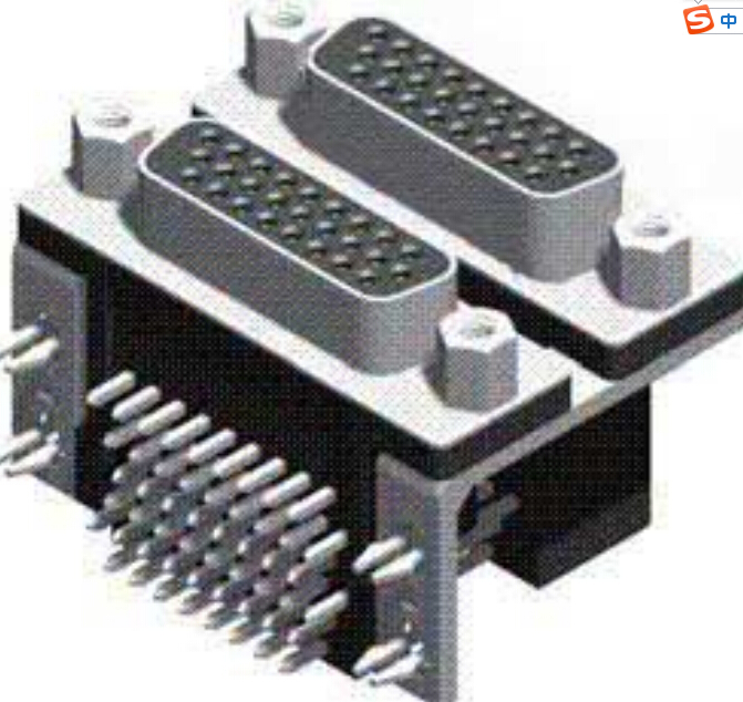 D-SUB Dual Port Right Angle Female TO Female