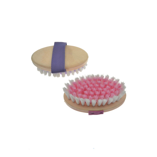 Brosse dandy en plastique avec une poils à paillettes colorés