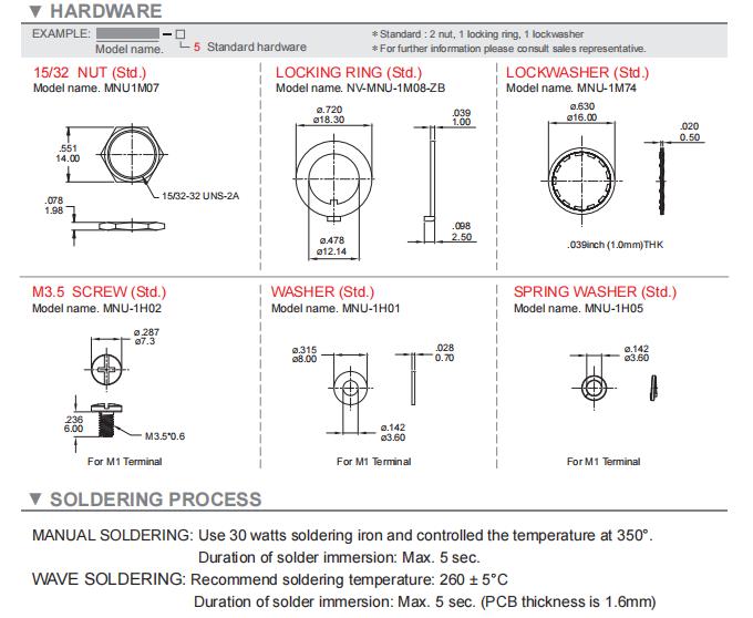 1H high current sealed toggle switch 6