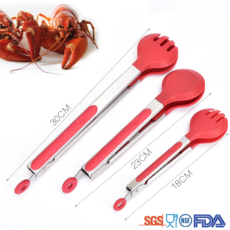 Circle Head Silicone Tong