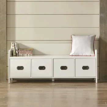 Wood Drawer Storage Bench Shoe Rack Shoe Cabinet