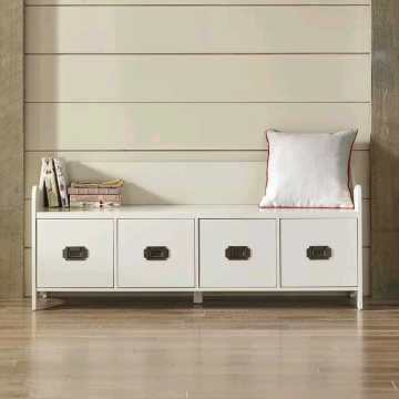 Wood Drawer Storage Bench Shoe Rack Shoe Cabinet