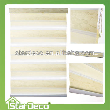 China roller window blinds, polyester beauty zebra blind