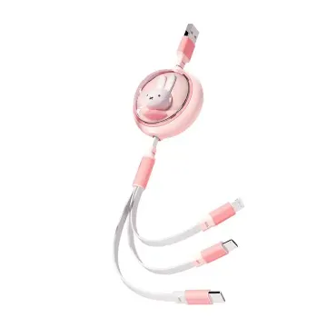 Durability and Convenience: The 3-in-1 Retractable Durable Charging Cable for Mobile Phones