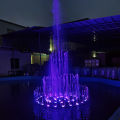 Fonte de dança ao ar livre com luzes LED