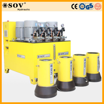 CE Proved PLC Synchronous Lifting Hydraulic Jack System