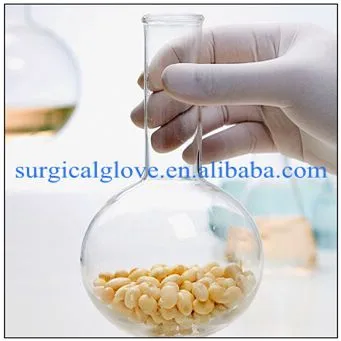 Skin Color Non Sterile Latex Medical Examination Gloves Disposable