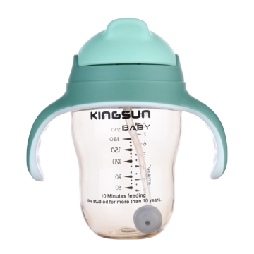 300ml large neck PPSU bottle with straw
