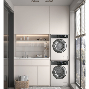 Modern Custom Laundry Cabinets with Wash Basin Designs