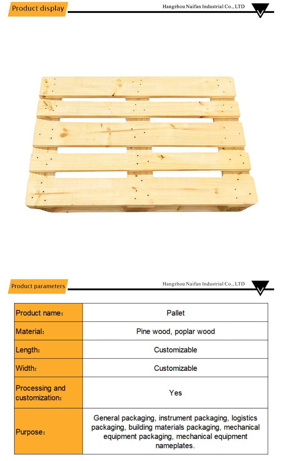 Strong Solid Wood Pallet