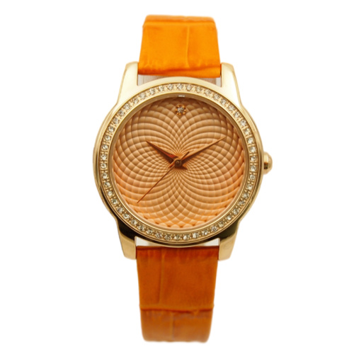 Embossed flower watch dial ladies Jewelry Watch