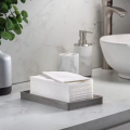 Серветки для рук з білого паперу Luxury Linen Feel Airlaid