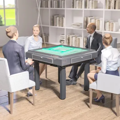 Four Leg Mahjong Table Rising Height Adjustable Standing Desk Lift Electric Stand Up Mahjong Table