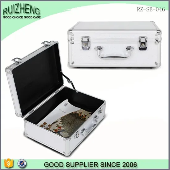Custom Aluminum Silver Carrying Case Briefcase