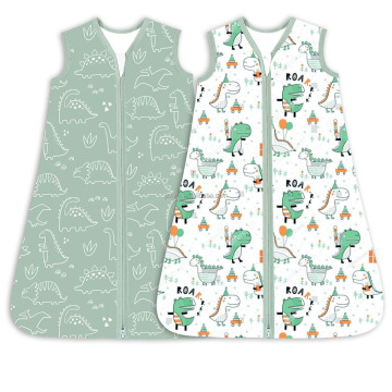 Pure Cotton Summer Baby Vest with Zipper Closure