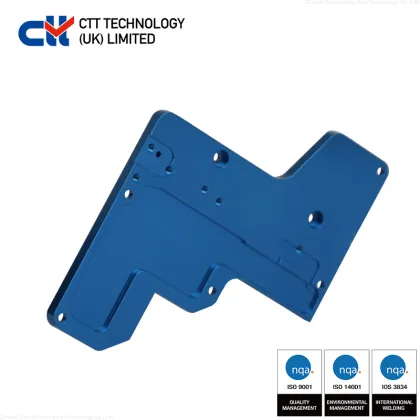 Blue Anodized Aluminum - Custom CNC Machining Service