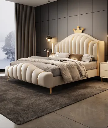 Mellow Classic Solid Wood Platform Bed