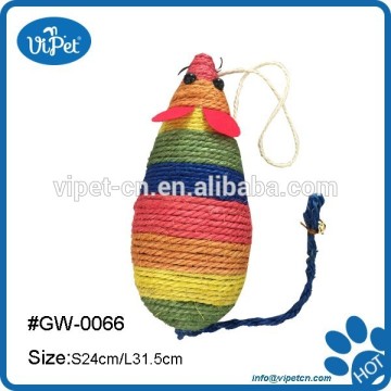 Colorful mouse cat scratching toy