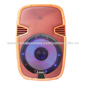 Disco light speaker box with USB, SD, MP3 player, Bluetooth, FM radio and colored cabinet