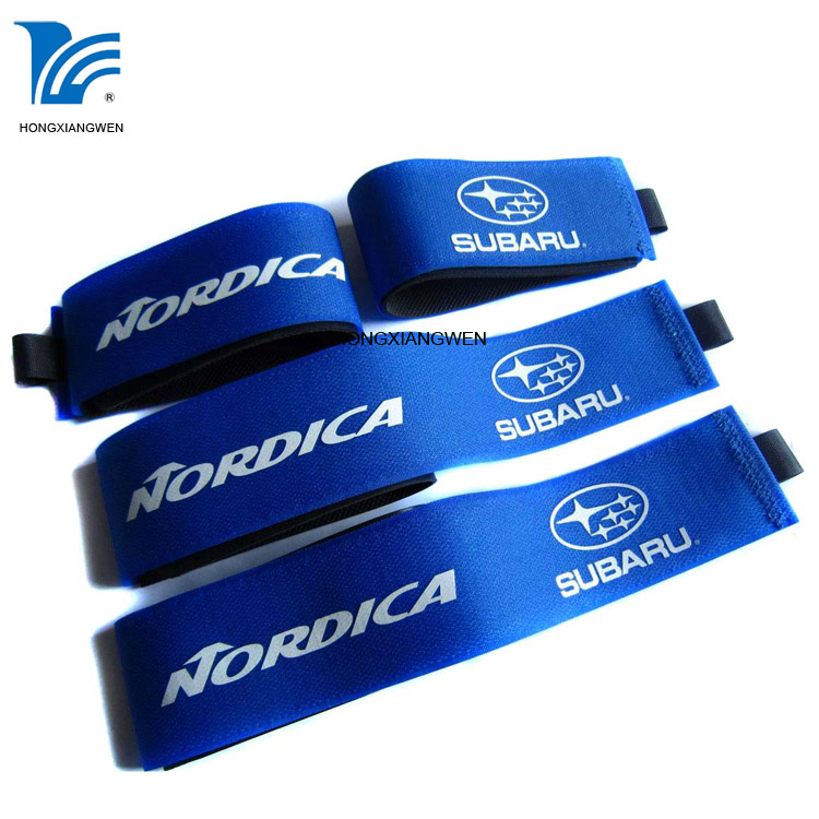 Tloaelo ea Rubber Padding Alpine Hook Loop Ski Strap