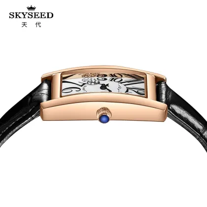 SKYSEED watch female retro fashion small square watch