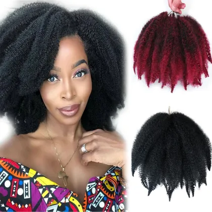 Afro Kinky Marley Braids Dreadlocks Royal Silk 613 Braid Grey Marley Hair Twist Afro Synthetic Braiding Extension locs
