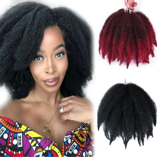 Afro Kinky Marley Braids Dreadlocks Royal Silk 613 Braid Grey Marley Hair Twist Afro Synthetic Braiding Extension locs