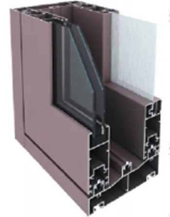Three Tracks Aluminum Frame Extrusion Profile for Sliding Door and Window