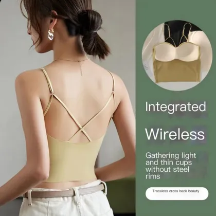 Ice Silk Scarless Adjustable Sling Strap One-Piece Chest Wrapper