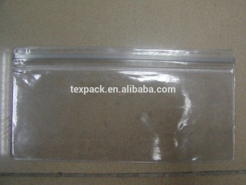 Factory cheap price heat-sealed clear plastic zipper cosmetic bags