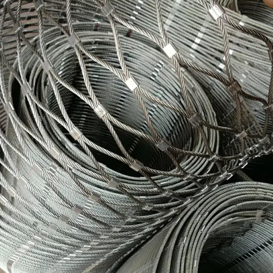 Stainless Steel Rope Wire Mesh for Zoo Fences and Animal Enclosures