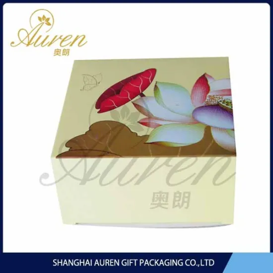 Custom cheap food industry environmental cardboard food packaging box for cakes with clear window