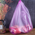 Variety color small size HDPE/LDPE labeled hot pink plastic bag