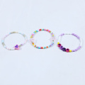 Conjunto de pulseiras de menina macaron