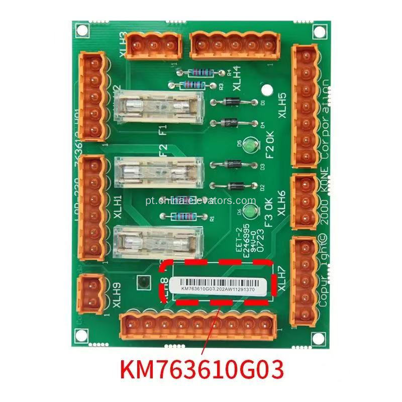 KM763610G03 PCB ASSY LOP-230 para elevadores KONE