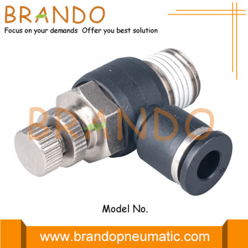 Plastic Pneumatic Flow Control Valve 1/8'' 1/4'' 3/8''