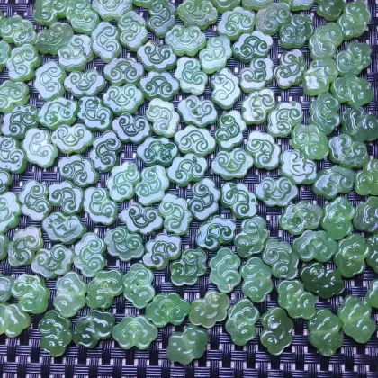 Handmade DIY Natural Hetian Jade Beads Bracelets & Pendants