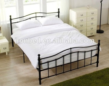2015 Cheap high quality new fashion style bedroom metal bed