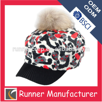 Girls' custom hat and cap winter with fur top
